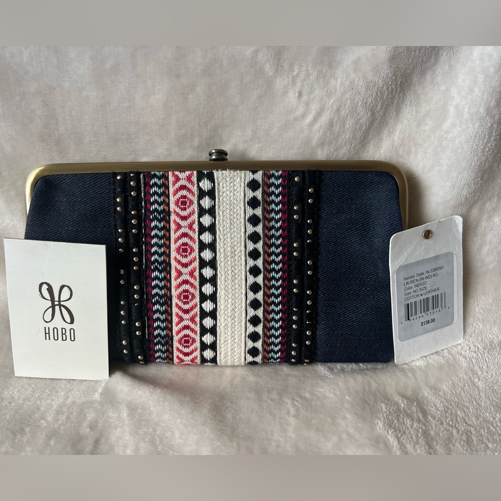 HOBO Brand “Lauren” Indigo Wallet